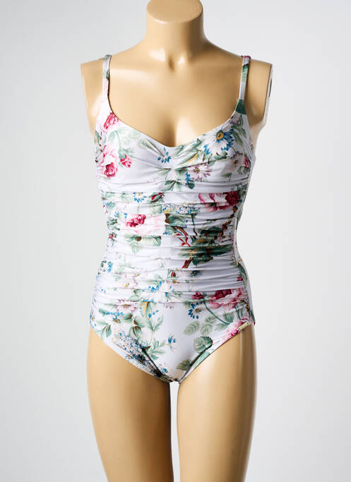 Maillot de bain 1 pièce stretch blanc MARYAN MEHLHORN femme
