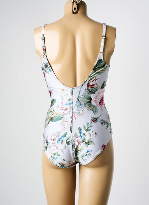 Maillot de bain 1 pièce stretch blanc MARYAN MEHLHORN femme