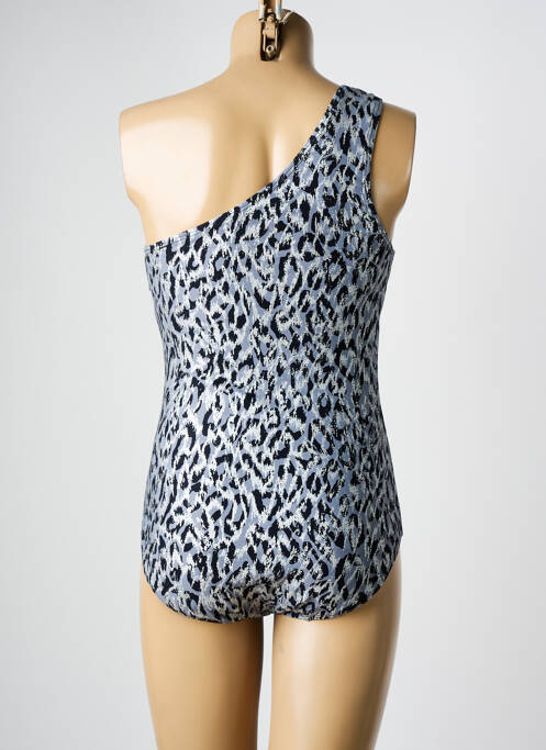 Maillot de bain 1 pièce stretch gris MICHAEL KORS femme