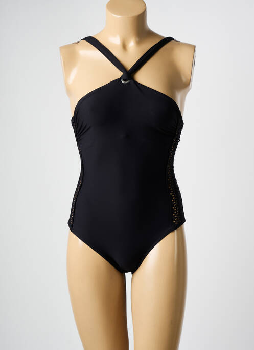 Maillot de bain 1 pièce stretch noir HATEIA femme