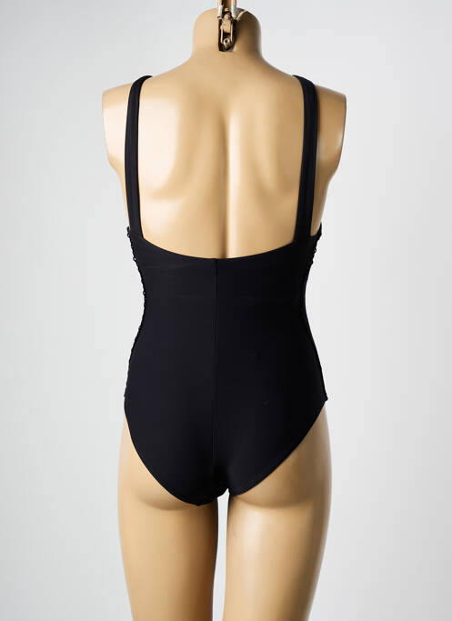 Maillot de bain 1 pièce stretch noir HATEIA femme