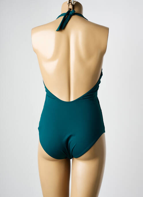 Maillot de bain 1 pièce stretch vert DNUD femme