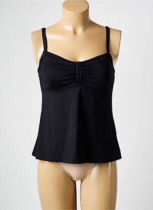 Tankini effet matière satinée noir FEMILET femme