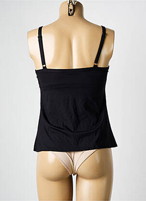 Tankini effet matière satinée noir FEMILET femme