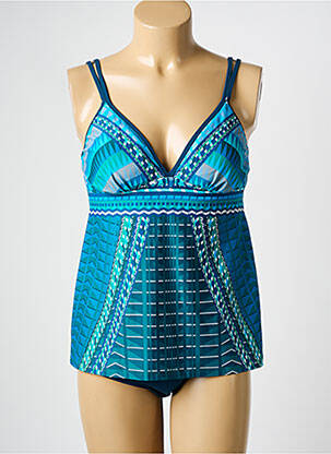 Tankini imprimé fantaisie bleu SUNFLAIR femme