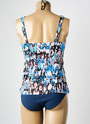 Tankini effet matière satinée bleu SUNFLAIR femme