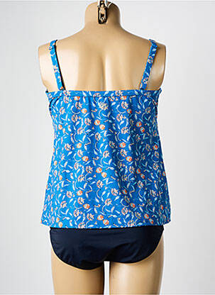 Tankini imprimé fleurs bleu OLYMPIA femme