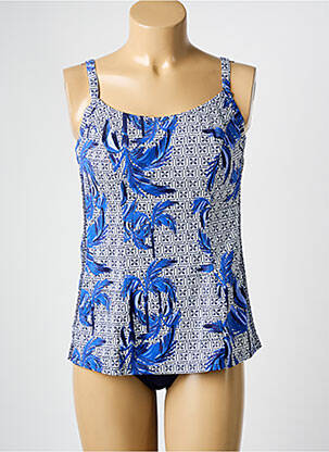 Tankini imprimé tie and dye bleu OLYMPIA femme