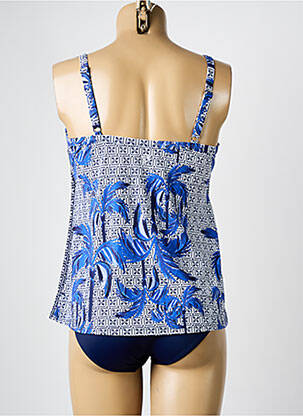 Tankini imprimé tie and dye bleu OLYMPIA femme