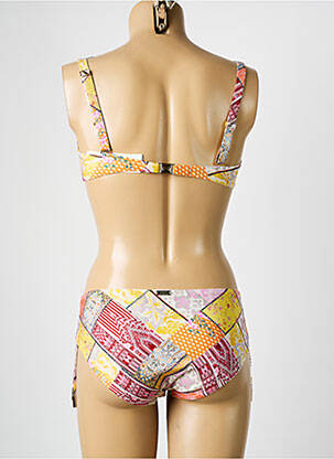 Maillot de bain 2 pièces stretch haut soutien-gorge emboitant orange MARYAN MEHLHORN femme