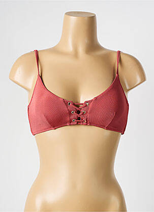 Haut de maillot de bain stretch haut soutien-gorge emboitant rose WATERCULT femme