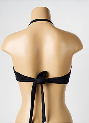 Haut de maillot de bain stretch haut soutien-gorge moulé noir HATEIA femme