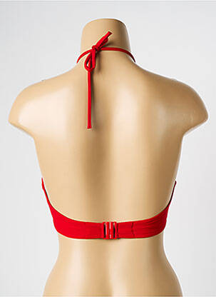 Haut de maillot de bain stretch haut soutien-gorge moulé rouge CHANTELLE femme