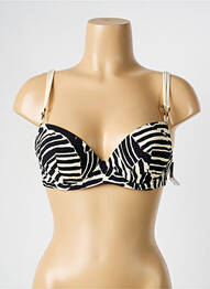 Haut de maillot de bain stretch haut soutien-gorge push-up noir AUBADE femme