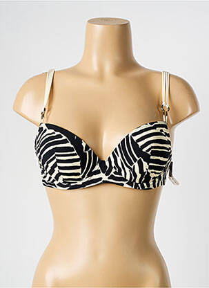 Haut de maillot de bain stretch haut soutien-gorge push-up noir AUBADE femme