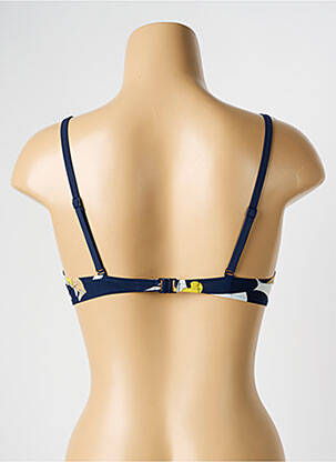 Haut de maillot de bain stretch haut soutien-gorge push-up bleu CHANTELLE femme