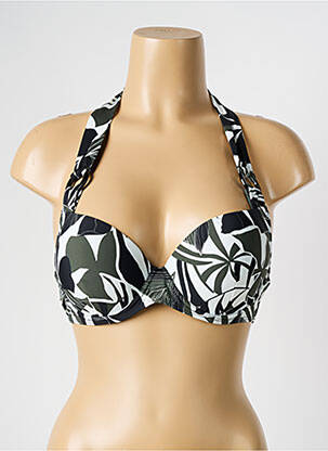 Haut de maillot de bain stretch haut soutien-gorge push-up vert AUBADE femme