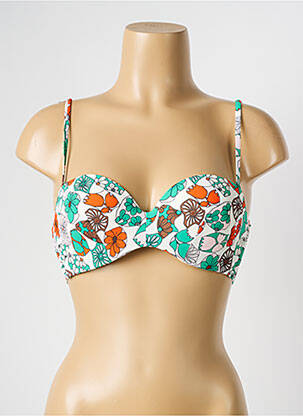 Haut de maillot de bain stretch haut soutien-gorge moulé vert PASSIONATA femme