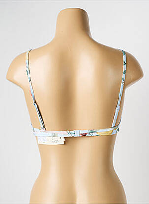 Haut de maillot de bain stretch haut soutien-gorge moulé bleu WATERCULT femme