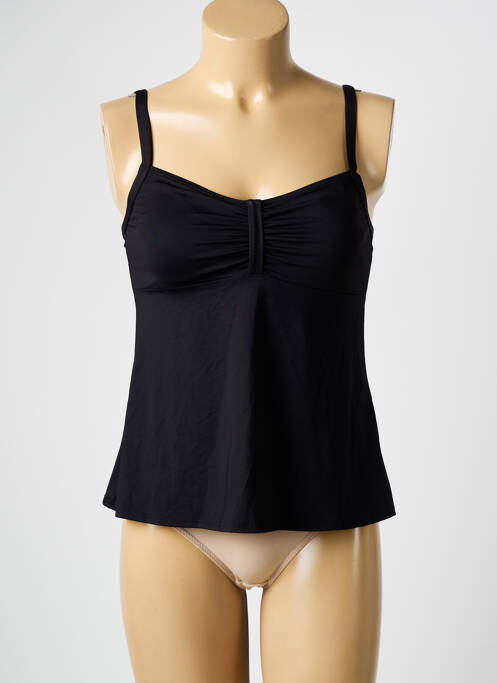 Tankini effet matière satinée noir FEMILET femme