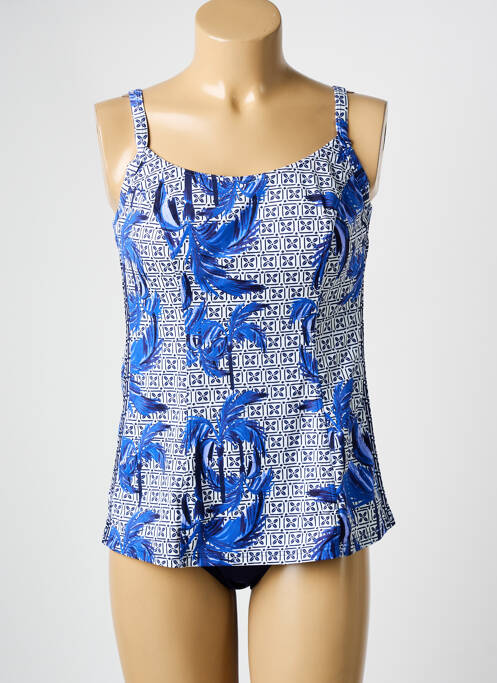 Tankini imprimé tie and dye bleu OLYMPIA femme