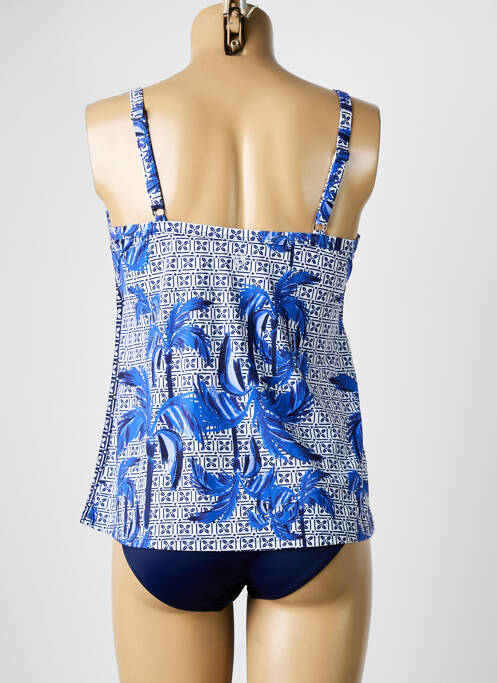Tankini imprimé tie and dye bleu OLYMPIA femme