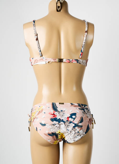 Maillot de bain 2 pièces stretch haut soutien-gorge emboitant beige MARYAN MEHLHORN femme