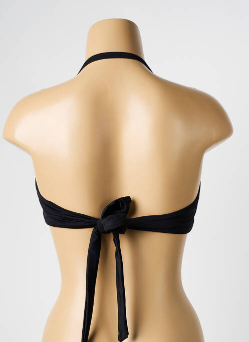 Haut de maillot de bain stretch haut soutien-gorge moulé noir HATEIA femme