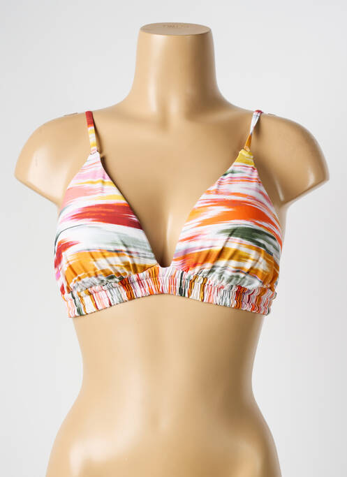 Haut de maillot de bain stretch haut soutien-gorge avec mousse de rembourrage amovible orange WATERCULT femme