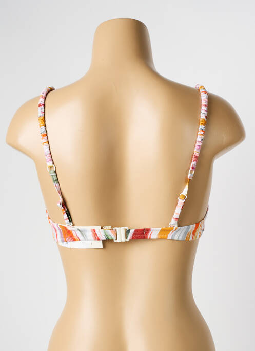Haut de maillot de bain stretch haut soutien-gorge moulé orange WATERCULT femme