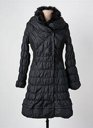 Doudoune poches a capuche noir ARELINE femme