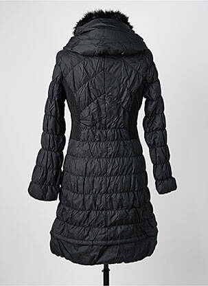 Doudoune poches a capuche noir ARELINE femme