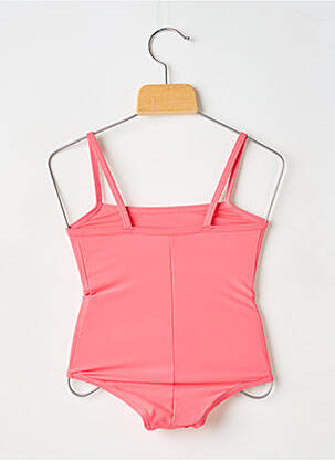 Maillot de bain 1 pièce stretch rose LAGON BLEU fille