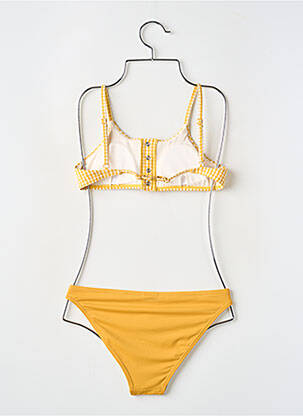 Maillot de bain 2 pièces stretch jaune PROTEST fille