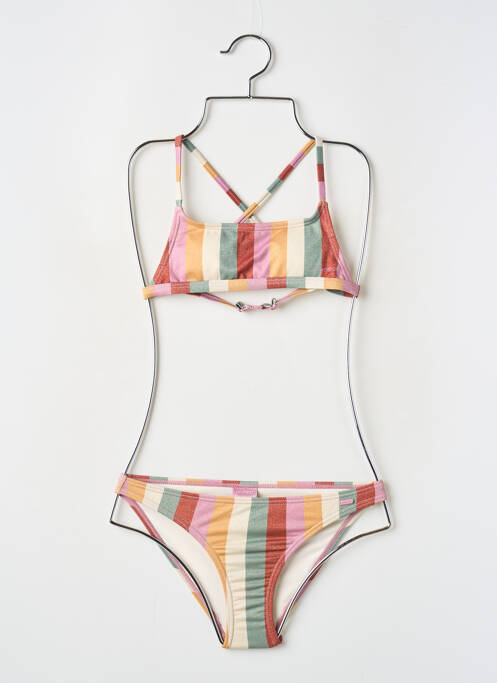 Maillot de bain 2 pièces jaune PROTEST pour fille