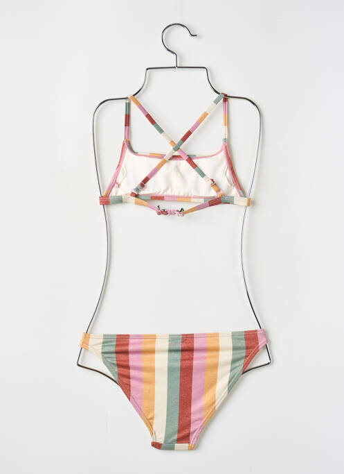 Maillot de bain 2 pièces jaune PROTEST pour fille