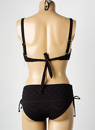Maillot de bain 2 pièces stretch haut soutien-gorge balconnet noir DAG ADOM femme