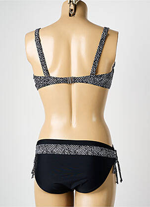 Maillot de bain 2 pièces stretch haut soutien-gorge emboitant noir SUN PROJECT femme