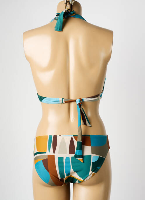 Maillot de bain 2 pièces bleu LAGON BLEU femme