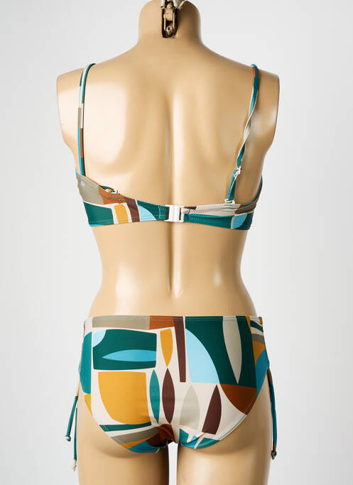 Maillot de bain 2 pièces bleu LAGON BLEU femme