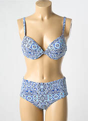 Maillot de bain 2 pièces bleu DAG ADOM pour femme seconde vue