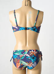 Maillot de bain 2 pièces bleu LAGON BLEU pour femme seconde vue