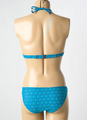 Maillot de bain 2 pièces stretch haut soutien-gorge avec mousse de rembourrage amovible bleu SUN PROJECT femme