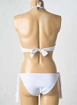 Maillot de bain 2 pièces stretch haut soutien-gorge push-up blanc YSABEL MORA femme