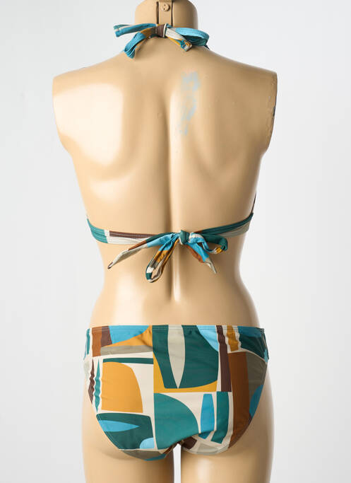 Maillot de bain 2 pièces bleu LAGON BLEU pour femme