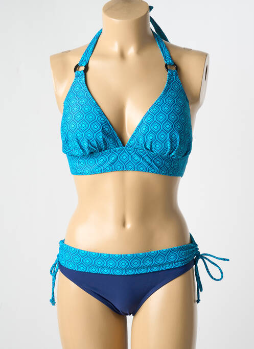 Maillot de bain 2 pièces bleu SUN PROJECT pour femme