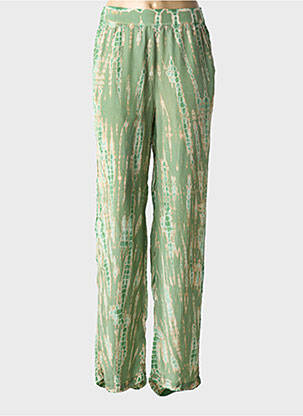 Pantalon droit taille élastique taille normale vert MKT STUDIO femme