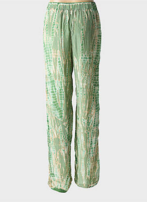 Pantalon droit taille élastique taille normale vert MKT STUDIO femme