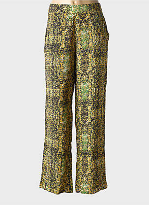 Pantalon large tissage popeline taille normale vert MKT STUDIO femme
