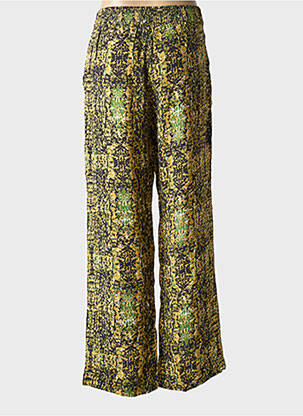 Pantalon large tissage popeline taille normale vert MKT STUDIO femme
